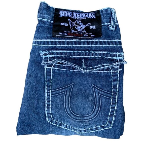 VINTAGE True Religion Jeans Size 36 BILLY SUPER T Blue - Picture 1 of 7